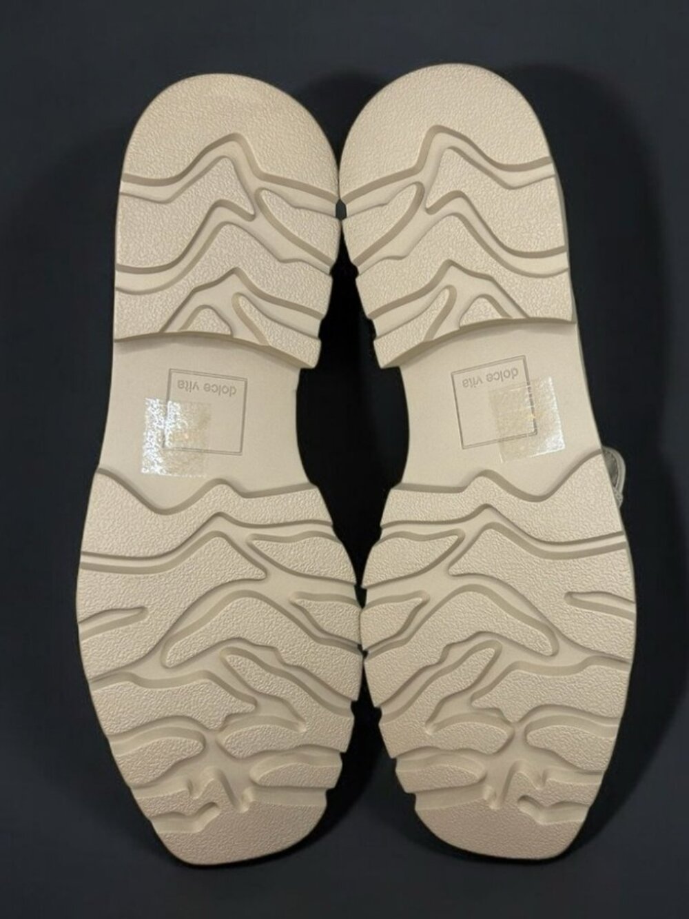 NEW Dolce Vita Leather Lug Loafers - Elias - Sesame -Size 9.5 - Picture 2 of 3